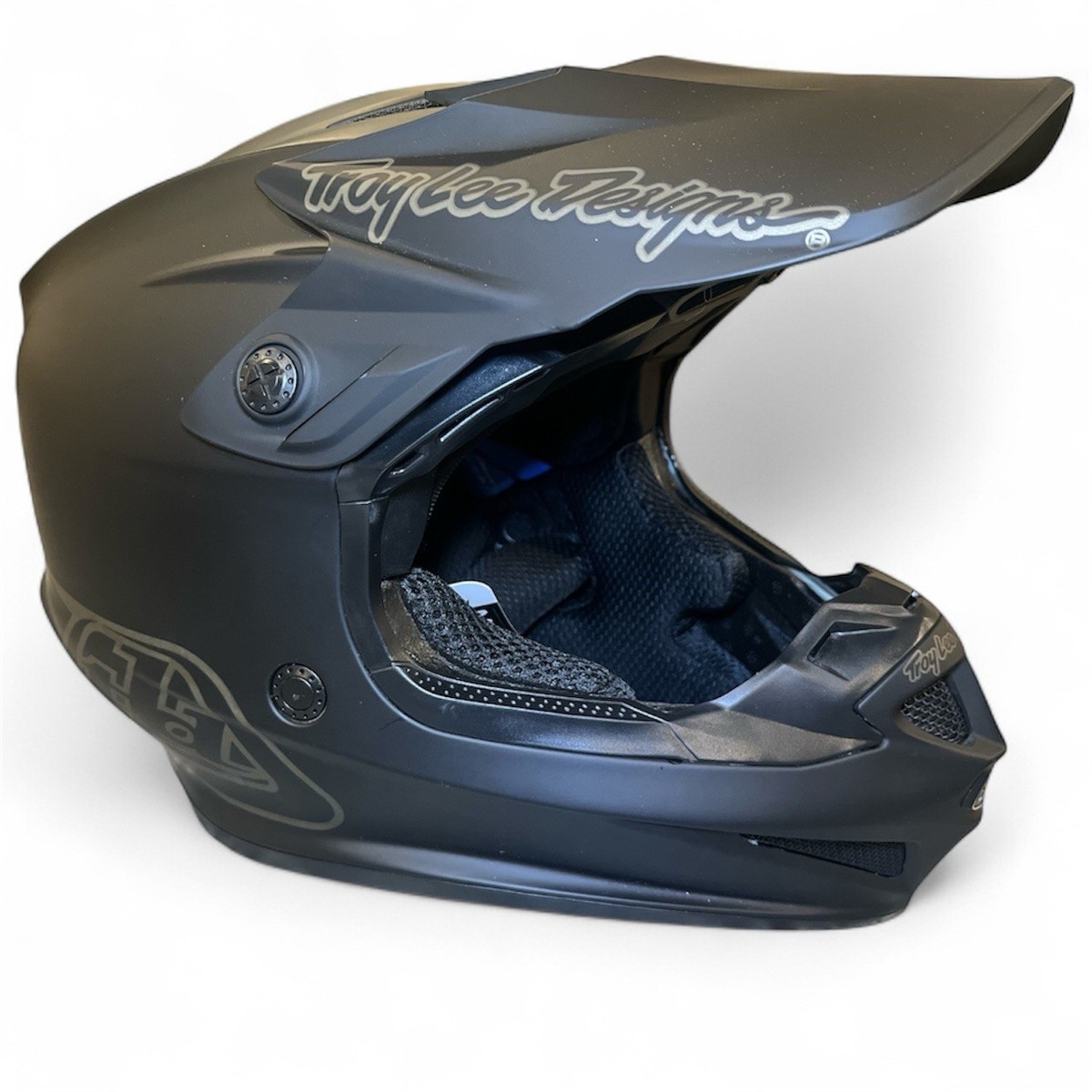 Troy Lee SE4 Polyacrylite; MIDNIGHT BLACK SIZE YOUTH LARGE (52 