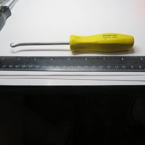SNAP-ON GASKET HOOK 7½" 4ASHA YELLOW  HANDEL USED MADE IN U.S.A.