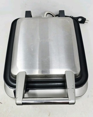Breville BWM640XL Smart Waffle Pro 4-Slice Waffle Maker Silver