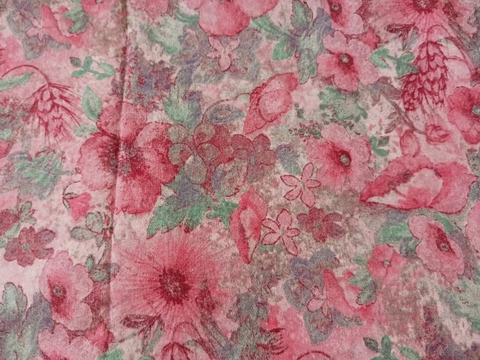Devonshire Jinny Beyer for RJR Fabrics Cotton 2 Pcs Pink Floral & Blue Floral 42 - Image 4 of 4