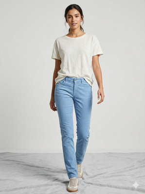 Peckott Jeans Größe 40   Hellblau | Perfekt für Upcycling & DIY
