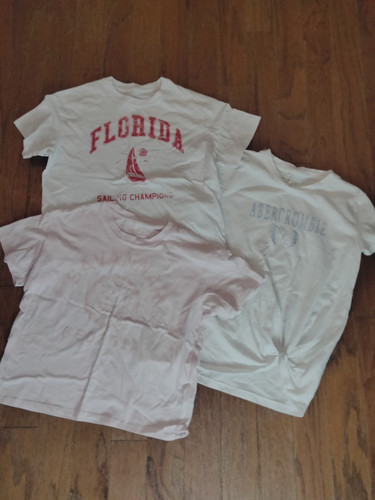 Lot Of 3 Kids T-shirts- 2 Art Class Size 10/12- 1 Abercrombie Kids Size 11/12