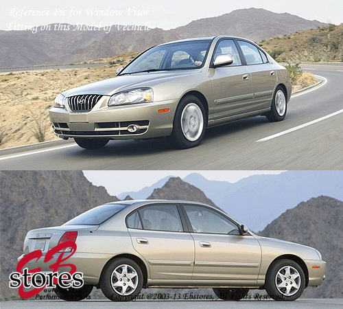Vent Shade Window Visors 4DR Fit Hyundai Elantra 01-06 2001-2004 2005 2006 4pcs - Picture 8 of 8
