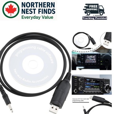 Versatile 1M USB CAT Interface Cable for ICOM Radios - Full Control & Easy Setup