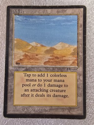 MTG Desert Arabian Nights Common Land Vintage Old School Magic the Gathering