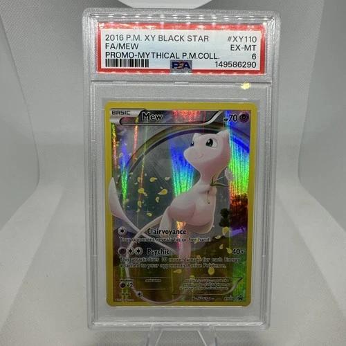 Mew XY110 Mythical Pokemon Collection Black Star Promo Pokemon PSA 6