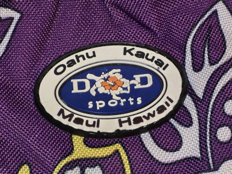 Mochila mediana floral hibisco púrpura hawaiano nueva sin etiquetas viaje actividades informales Foto 3 de 4