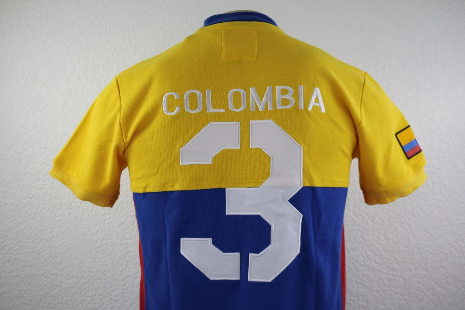NEW American Ranger Colombia #3 Embroidered Men's Short Sleeve Polo Shirt Size M