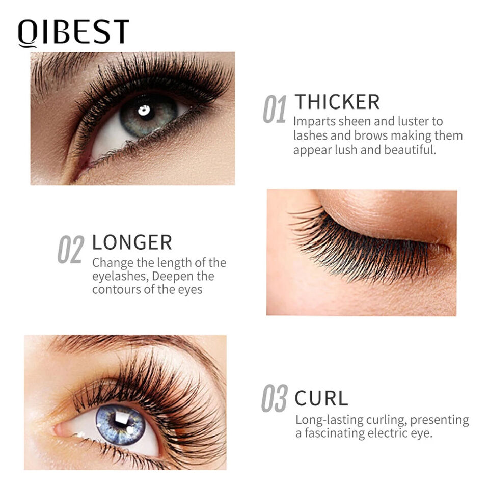 QIBEST Eyelash Growth Enhancer Serum for Curl Longer Fuller Thicker Eyelashes eBay