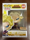 Funko Pop! All Might Weakened 648 Box Lunch Exclusive My Hero Academia MHA Anime