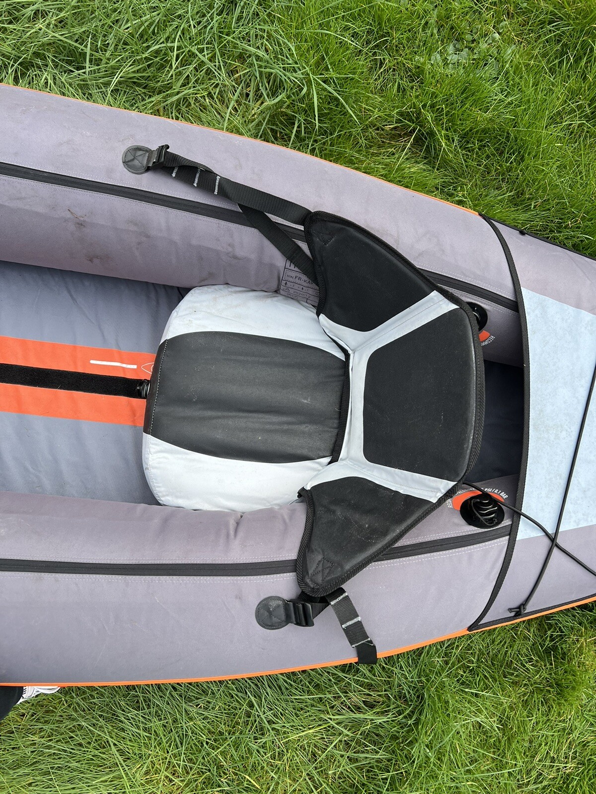 DECATHLON 3 Person Inflatable Kayak, 2 Life Jackets, Pump, 2 Oars