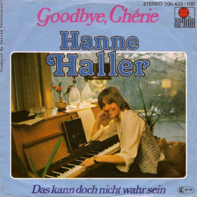 Hanne Haller - Goodbye, Chérie (7'', Single) (Very Good (VG))