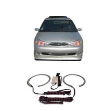 Bright Red Angel Eye Headlight Halo Kit For Ford Contour 98-00 Bright Red Angel Eye Headlight Halo Kit For Ford Contour 98-00