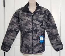 NWT Columbia Powder Lite Jacket Black Traditional Camo Omni-Heat 160