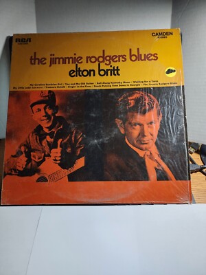 ELTON BRITT ~ The Jimmie Rodgers Blues ~ 1969 Camden w/ shrink VG+ R69