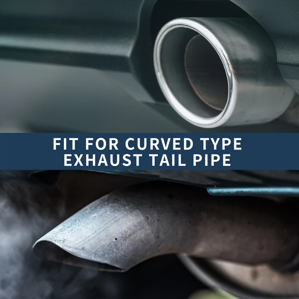 Paquete (1) Punta de escape inclinada curva para Land Rover Range Rover 02-10 Foto 3 de 4