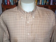 TOMMY HILFIGER 100 Cotton Men's Shirt Size 17.5 Long Sleeve Button-Down NWOT