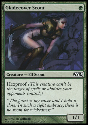 Magic the Gathering MTG Gladecover Scout (176) Magic 2014   LP