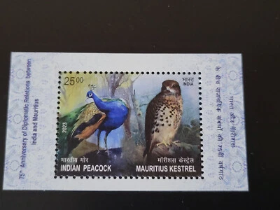 India 2023 MS En Las 75ª Relaciones Diplomáticas Entre India Y Mauricio - MNH - Imagen 1 de 2