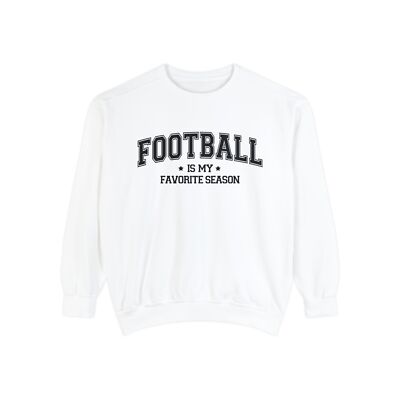 Football Is My Favorite Season Comfort Colors Unisex Garment-Dyed Sweatshirt
