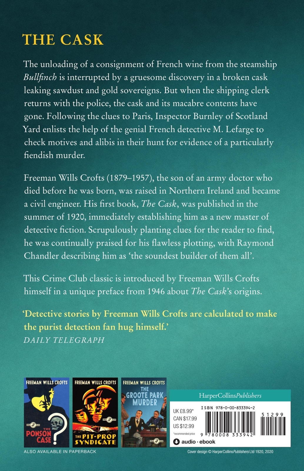 Thumbnail - The Cask | 100th Anniversary Edition | Freeman Wills Crofts | Englisch