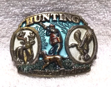 Hunting The Great American Tradition Buckle 1986 1817 Great Vintage Condition