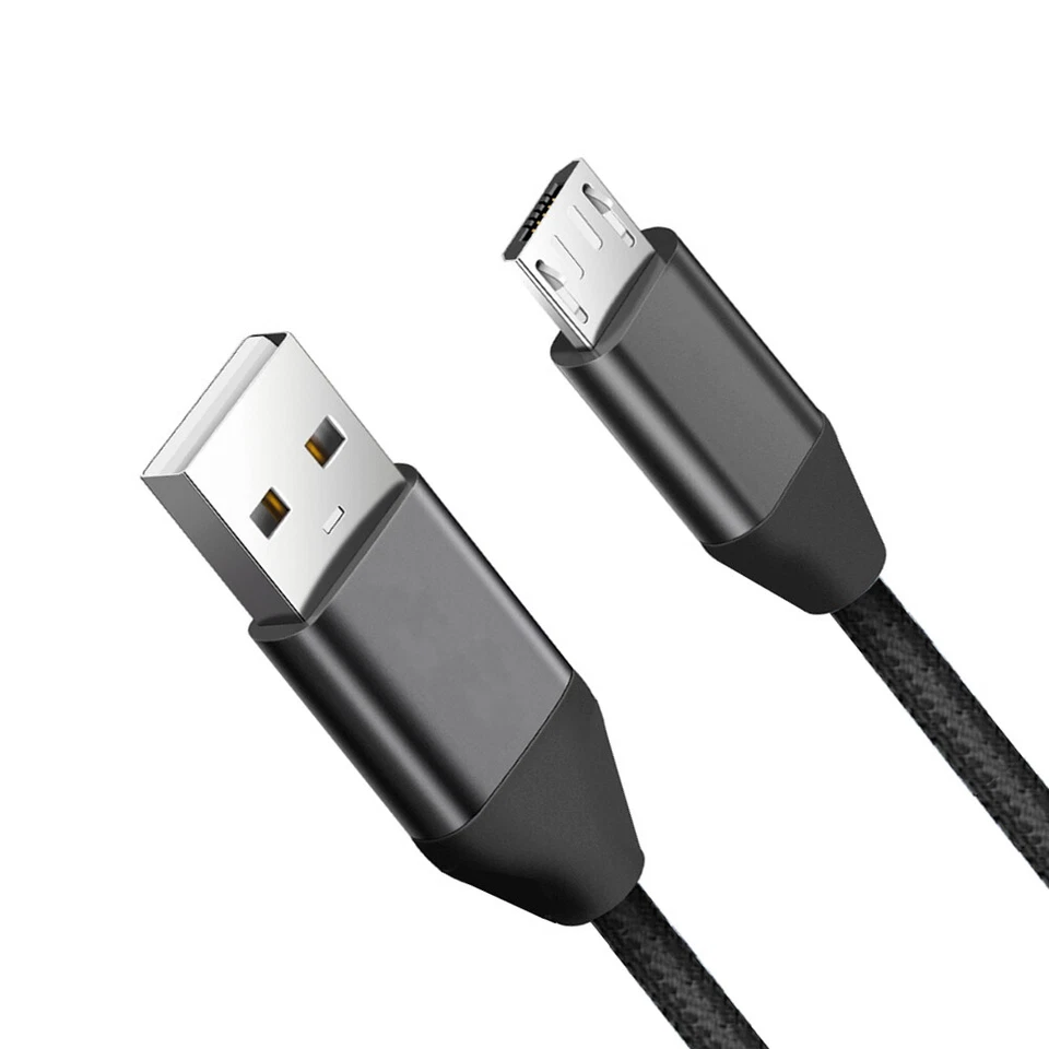 .7/3/6Ft Braided Micro USB 2.0 Fast Charging And Data Sync Cable For Cell Phones - Image 2 of 4