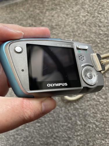 Olympus mju Mini Digital 4MP Weatherproof Metal Camera-crystal Blue BOXEDWorks - Picture 7 of 8