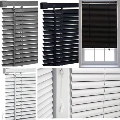 PVC Rollo Holzmaserung Optik Jalousie Haus Fenster Rollo Metall Kopfschiene