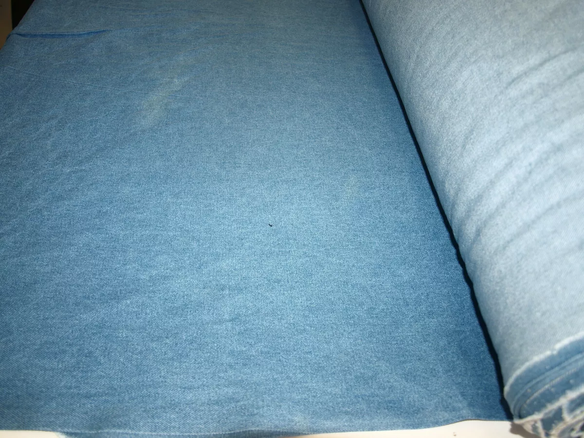 Denim upholstery fabric color stonewash 58 wide (by the yard) for sofas &  chairs