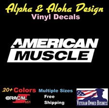 American Muscle Cut Vinyl Decal Truck Car Sticker Laptop Window
