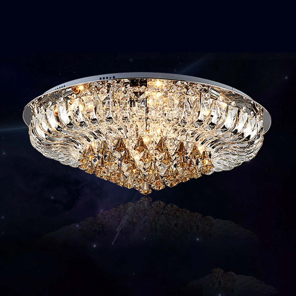 Genuine Crystal Chandelier Flush