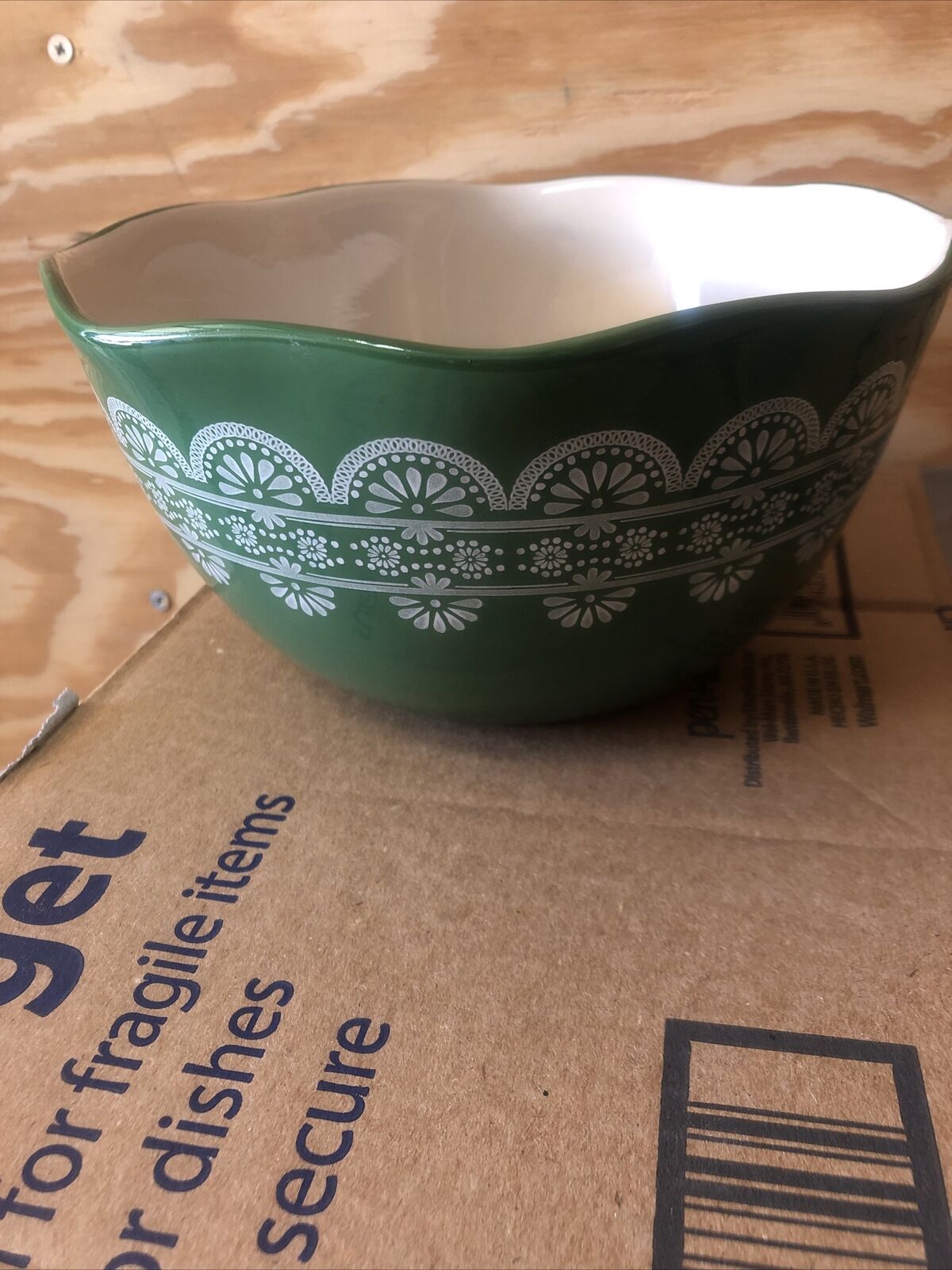 Pioneer Woman Green Mixing Bowl Time sale Over item handling ☆