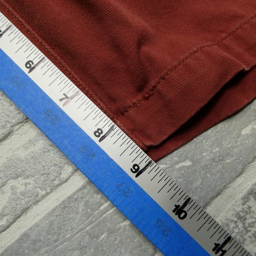 VINTAGE Volcom Shorts Size 33 Rust Red Chino Cotton Blend Canvas Skater Y2K - Picture 7 of 8
