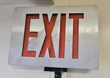 Commercial Electric LED Red Exit Sign 