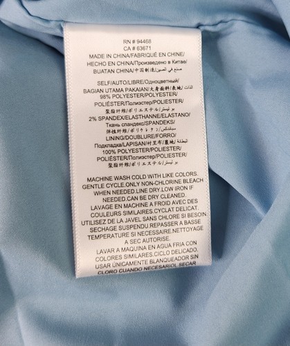 Vestido para mujer BCBGeneration floral azul con volantes fluido verano/primavera mediano - Imagen 8 de 12