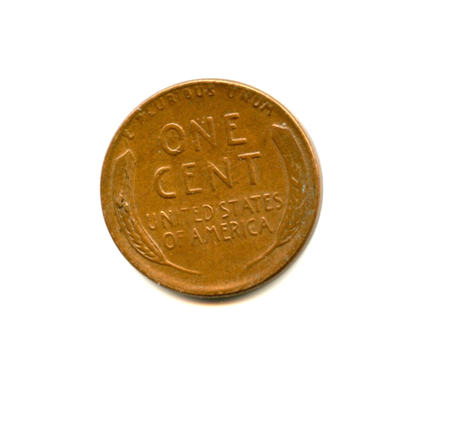 1953 United States Penny--left wheat ---error coin U-- - Picture 2 of 2