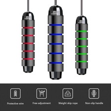 3 Pack Jump Rope Soft Beaded Skipping Adjustable Segmented Skip Fitness Gym US