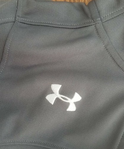 Under Armour Jacket Sweatshirt Top Full Zip Running Athletic Boy's Size M Gray - Picture 5 of 7