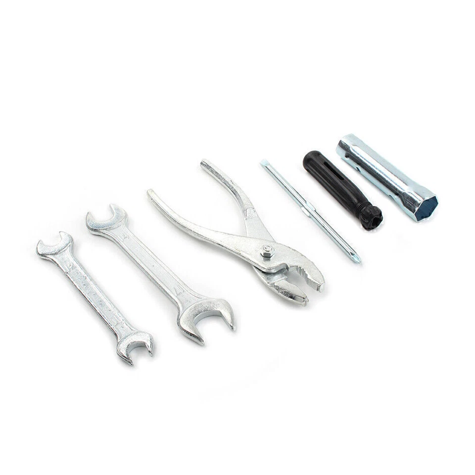 Kit de herramientas de llave inglesa de bujía para motocicleta con bolsillo de almacenamiento Foto 3 de 4