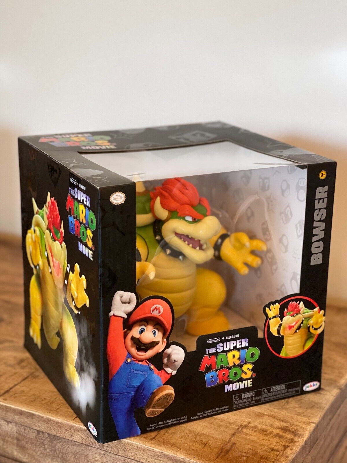  The Super Mario Bros. Movie 7-Inch Feature Bowser Action Figure  with Fire Breathing Effects : Toys & Games