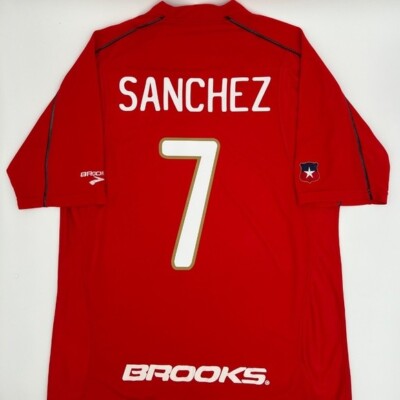 Alexis Sanchez #7 Chile 2010/2011 Home ORIGINAL Brooks VTG Rare Soccer Jersey M