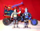 1987 GI JOE COBRA DREADNOK CYCLE + TEAM DRIVER THRASHER & GUNNER Cards ARAH RARE