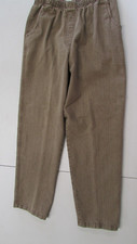 Women's Size 10 Brown Stretch Waist Corduroy Pullon Pants By Allison Daley