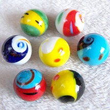 25mm Marbles Tai Chi Glass Beads Checkers Toys Fish Tank Vase Decorative Balls