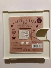 Daiso Coffee Filter Case with Magnet For drip coffee White color   MADE IN JAPAN