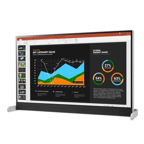 LG Libero 27BQ70QC PC Monitor 27" QHD 2560 x 1440 IPS HDR 10 Webcam USB-C - Picture 3 of 8