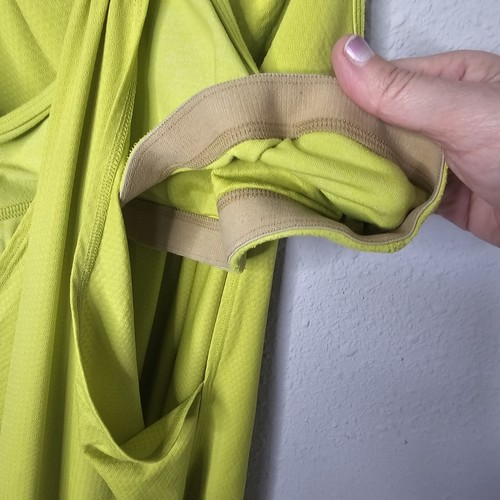 Lululemon No Limits Tank Top Womens 2-4 Small Built In Sports Bra Racerback Neon - Picture 7 of 8