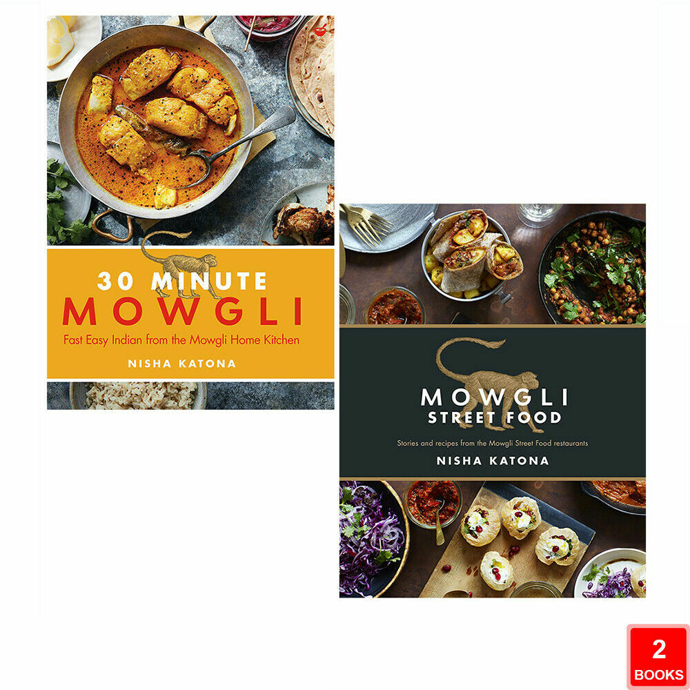 Nisha Katona 2 Books Collection Set (30 Minute Mowgli,Street Food) Hardcover NEW