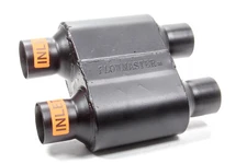 Flowmaster 8425154  Muffler, Super 10, Dual 2.5 Inlet, Dual 2.5 Outlet, 6.5 x 9.